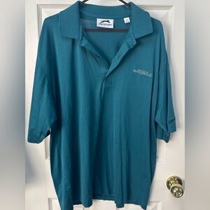 Vintage men’s golf shirt L Slazenger  large The Club at Nevillewood 100% Cotton